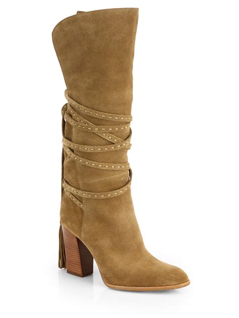 high boots michael kors|michael kors booties suede.